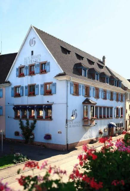 Hotel Aux Armes De France Ammerschwihr Exterior foto